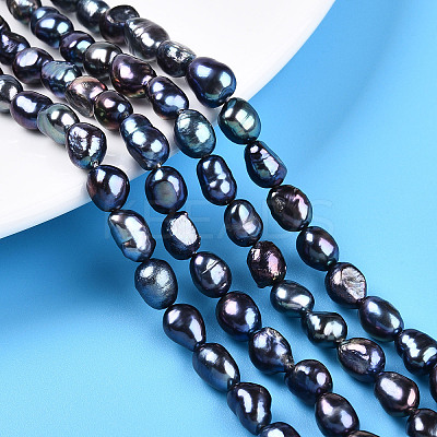 Natural Cultured Freshwater Pearl Beads Strands PEAR-N014-06G-04-1