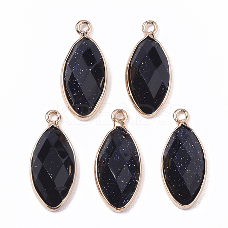 Synthetic Blue Goldstone Pendants G-T131-07A-1