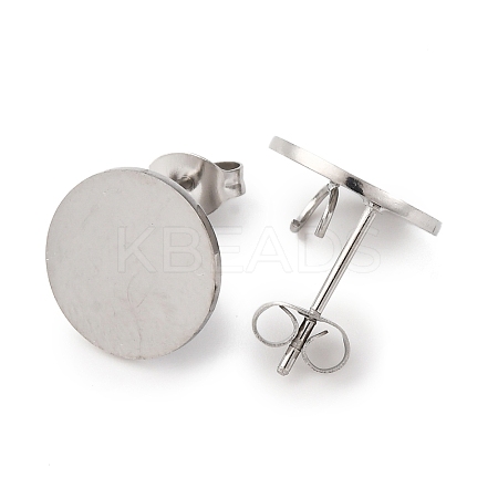 304 Stainless Steel Stud Earring Findings STAS-D371-02P-01-1