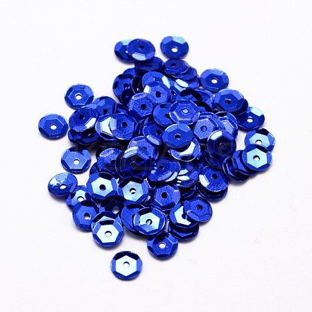 Plastic Paillette Beads X-PVC-A001-4mm-06-1