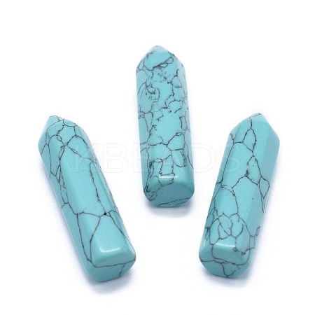 Synthetic Turquoise Pointed Beads G-G795-02-03B-1