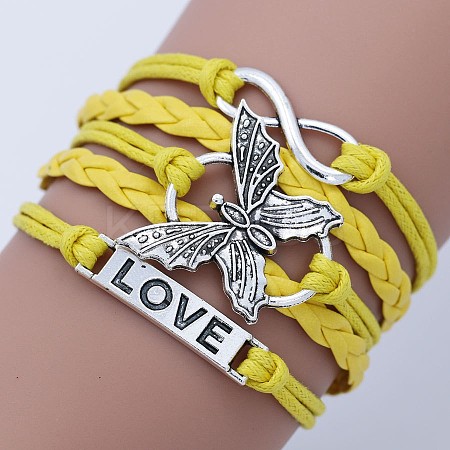 Imitation Leather Multi-strand Bracelets WG22DAF-05-1