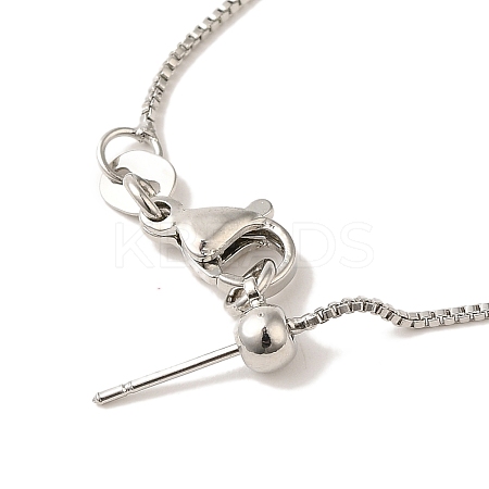Brass Box Chain Adjustable Slider Necklaces NJEW-B119-02P-1