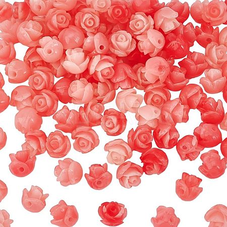 100Pcs Synthetic Coral Beads CORA-OC0001-03B-1