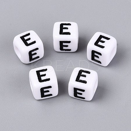 Opaque Acrylic Beads SACR-N020-04A-E-1