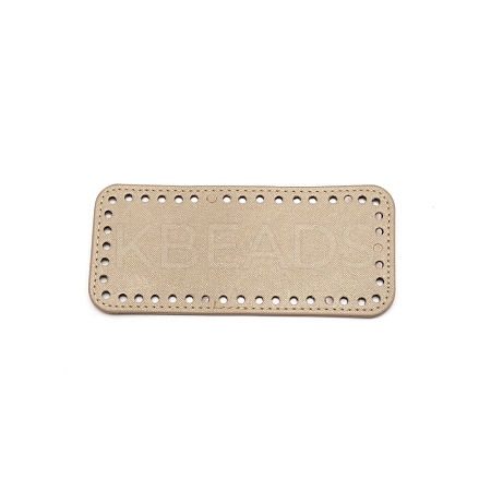 PU Leather Rectangle Bag Bottom PURS-WH0001-15A-1