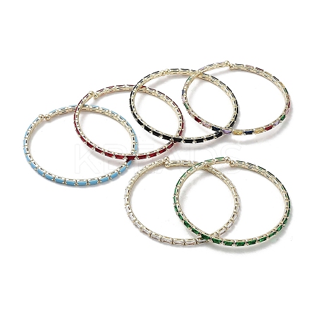 Real 18K Gold Plated Brass Cuff Bangles BJEW-D039-36G-1