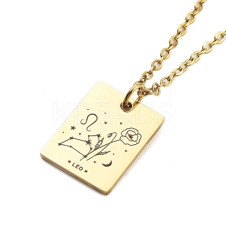 Birthday Flower 304 Stainless Steel Pendant Nacklaces For Women STAS-S124-03G-05-1