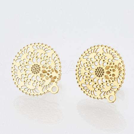 304 Stainless Steel Stud Earring Findings X-STAS-S079-31A-1