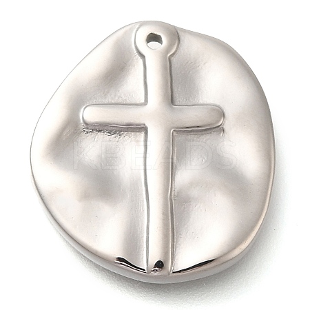 Anti-Tarnish 304 Stainless Steel Pendants STAS-P369-07P-1