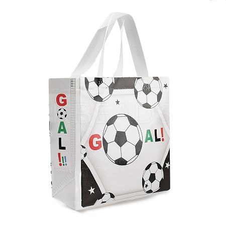 Football Printed Non-Woven Waterproof Tote Bags LS-ABAG-P012-B01-1