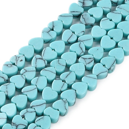 Synthetic Turquoise Beads Strands G-M403-A29-01-1