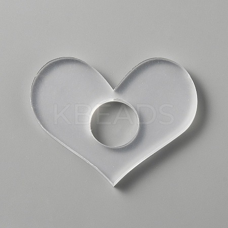 Transparent Acrylic Thumb Bookmark OFST-WH0002-14B-1