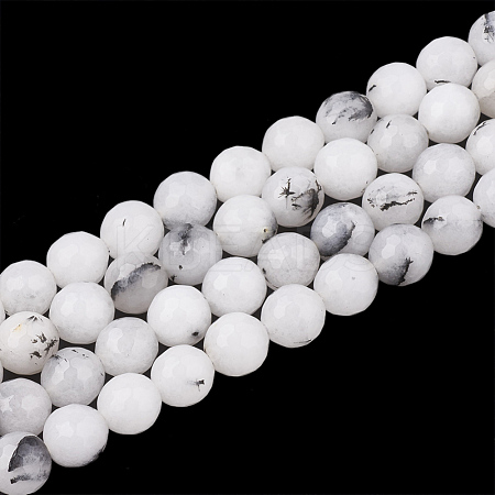 Natural Rutilated Quartz Beads Strands X-G-T106-345-1