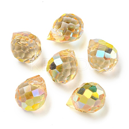 Electroplated Glass Beads EGLA-K062-01A-HP03-1