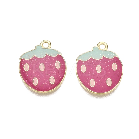Light Gold Plated Alloy Enamel Pendants LS-PALLOY-N176-26B-RS-1