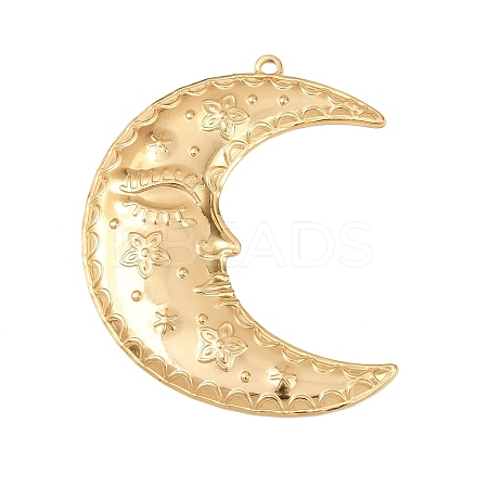 304 Stainless Steel Big Pendants STAS-B115-04G-1