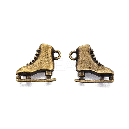 Skating Shoes Alloy Pendants PALLOY-WH0001-21C-1