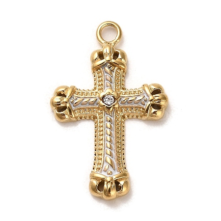 Real 18K Gold Plated 304 Stainless Steel Pendants LS-STAS-M331-02B-G-1