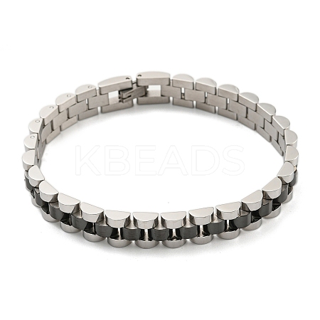 Ion Plating(IP) 304 Stainless Steel Thick Link Chain Bracelet BJEW-G649-10B-A-1