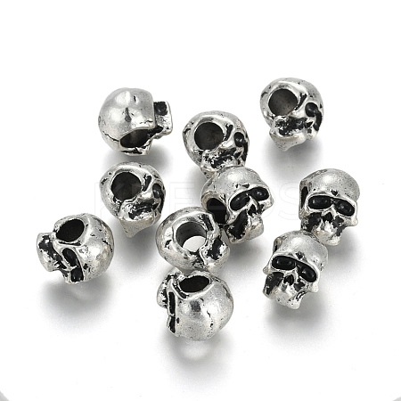 Tibetan Style Alloy European Beads LS-PALLOY-P184-12AS-RS-1