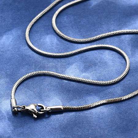 Tarnish Resistant 304 Stainless Steel Snake Chain Necklace Making STAS-P045-19P-1