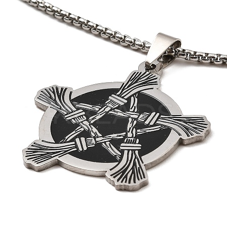 Non-Tarnish 201 Stainless Steel Pendant Necklaces LS-NJEW-B095-03-1