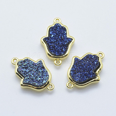 Druzy Resin Links connectors G-F550-G01-G-1