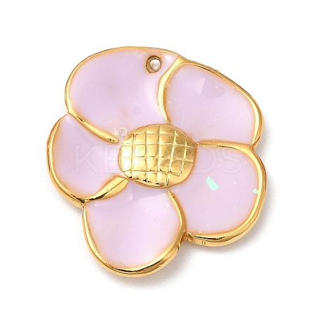 304 Stainless Steel Enamel Pendants STAS-K256-01G-04-1