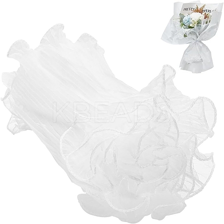 1Pc Organza Gauze Pleated Lace Trim OCOR-BC0006-99C-1