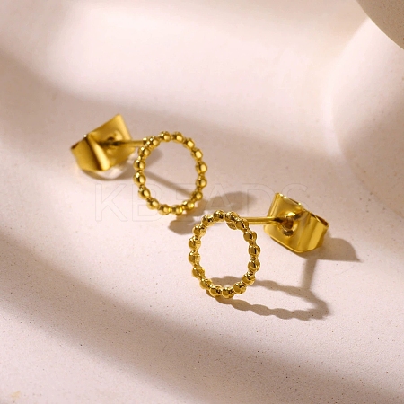 304 Stainless Steel Stud Earrings for Women EJEW-Z092-01G-03-1