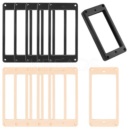6Sets 2 Colors Alloy Humbucker Cover Guitar Pickup Frame Mounting Ring AJEW-FG0001-83-1