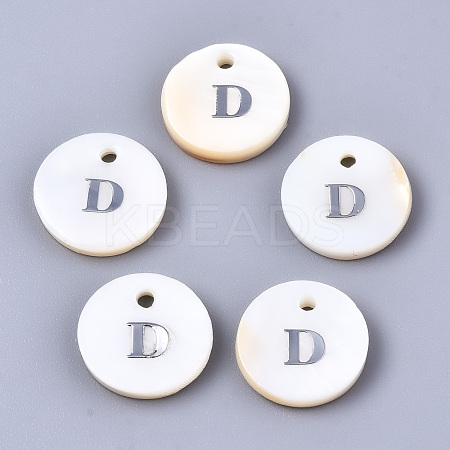 Natural Freshwater Shell Pendants SHEL-Q018-01A-D-P-1