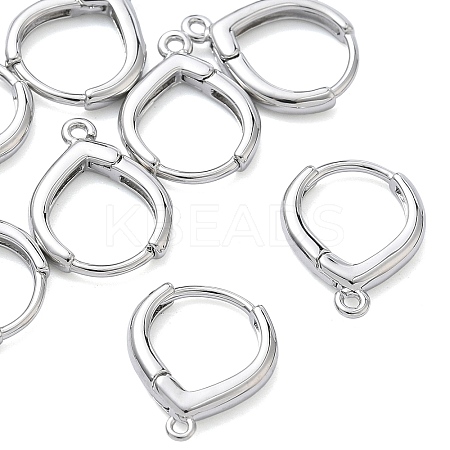 SHEGRACE Brass Hoop Earrings Findings XGR0158P-94P-1