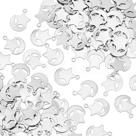 120Pcs 304 Stainless Steel Charms STAS-UN0028-81-1