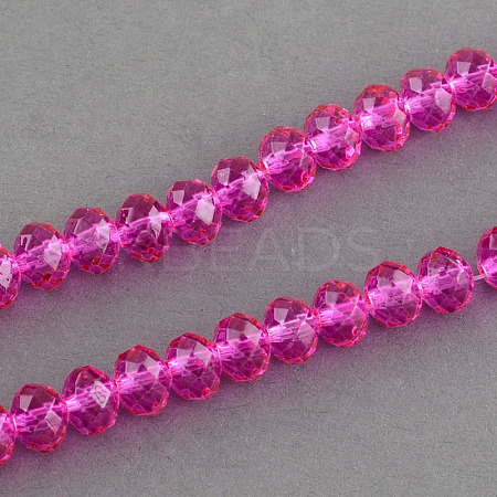 Spray Painted Glass Bead Strands DGLA-R030-8mm-06-1