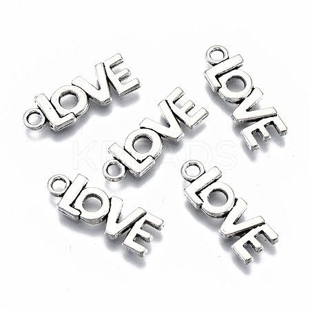 Tibetan Style Alloy Pendants TIBEP-N009-053AS-RS-1
