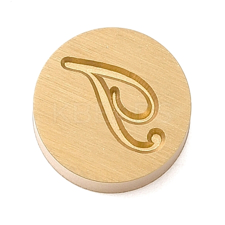 Golden Tone Brass Letter Stamps KK-R005-01T-1