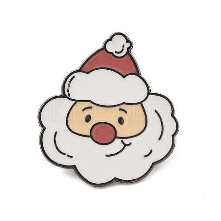 Christmas Theme Zinc Alloy Enamel Pin Brooch for Backpack Clothes LS-JEWB-R003-02EB-09-1