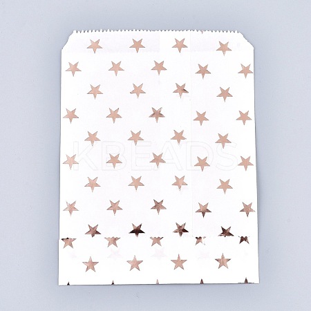 Star Pattern Eco-Friendly Kraft Paper Bags X-AJEW-M207-G01-01-1