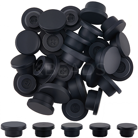 30Pcs 5 Styles Silicone Hole Plugs AJEW-GF0011-63A-1