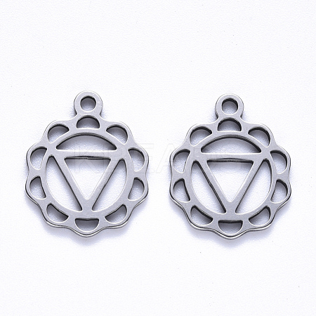 Non-Tarnish 304 Stainless Steel Pendants STAS-S113-007B-1