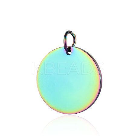 Ion Plating(IP) 304 Stainless Steel Pendants STAS-I311-06RC-1