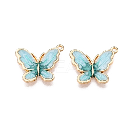 Rack Plating Alloy Enamel Pendants LS-ENAM-N056-364KCG-05-1