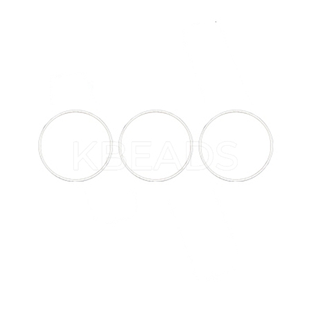 Brass Linking Rings KK-WH0045-016D-S-1