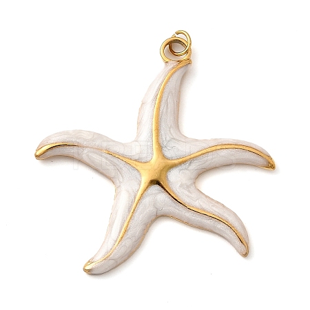 304 Stainless Steel Enamel Pendants STAS-B093-33G-04-1