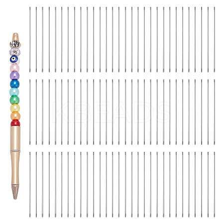 100Pcs 304 Stainless Steel Special Extended Rods for Ballpoint Pens FIND-FG0005-14A-1