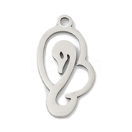 201 Stainless Steel Pendants STAS-F316-32A-P-1