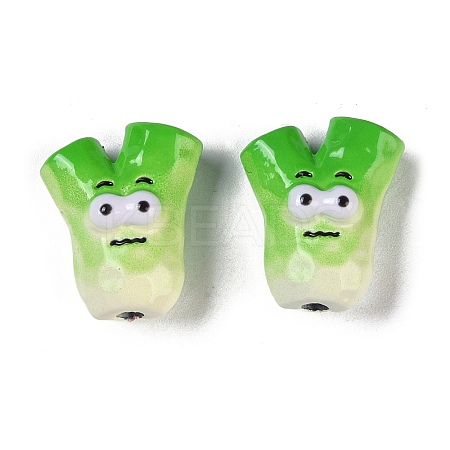 Spray Painted Alloy Beads FIND-G076-03-1