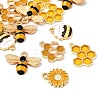 20Pcs 5 Styles Alloy Enamel Pendants ENAM-FP0002-57-3